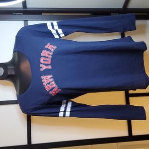 Bluecrush New York long sleeve baseball t-shirt sz M